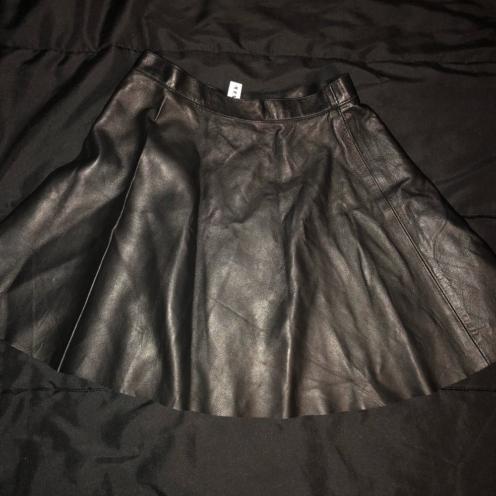 American Apparel Leather skirt